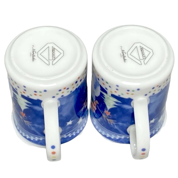 Set of 4 Noritake Epoch Mr Snowman Christmas Winter Holiday Mugs Coffee Cups - Picture 5 of 16